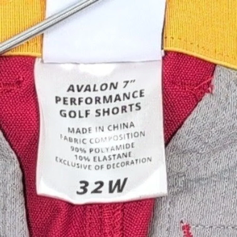 Avalon Golf Performance Short Mens 32 7
